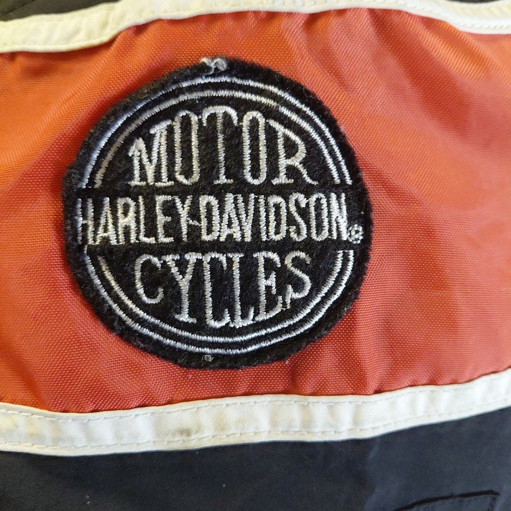 Harley-Davidson Black and Orange Jacket Boy Sz L - Picture 5 of 13